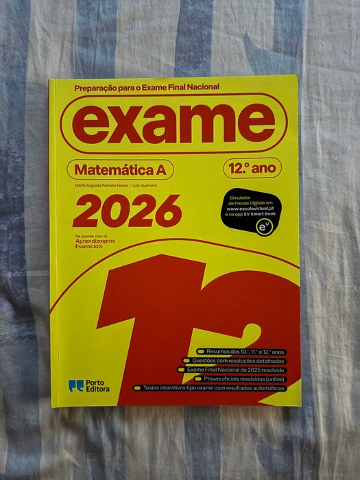 Cadernos de atividades de 12ºAno (com Livro de Preparação para Exame de Matemática)