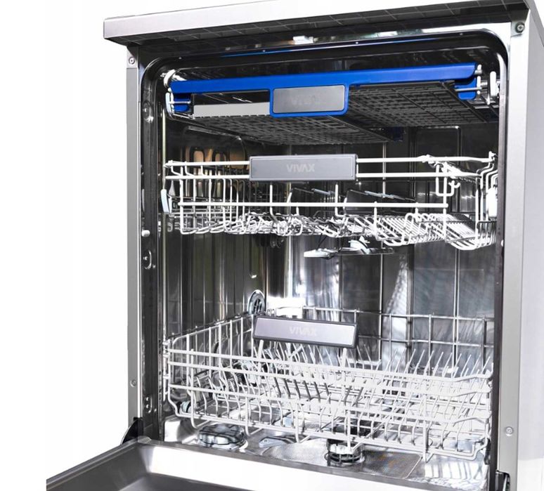 Zmywarka Wolnostojąca Vivax DW-601473CX Srebrna 60cm 14kpl Trzeci kosz