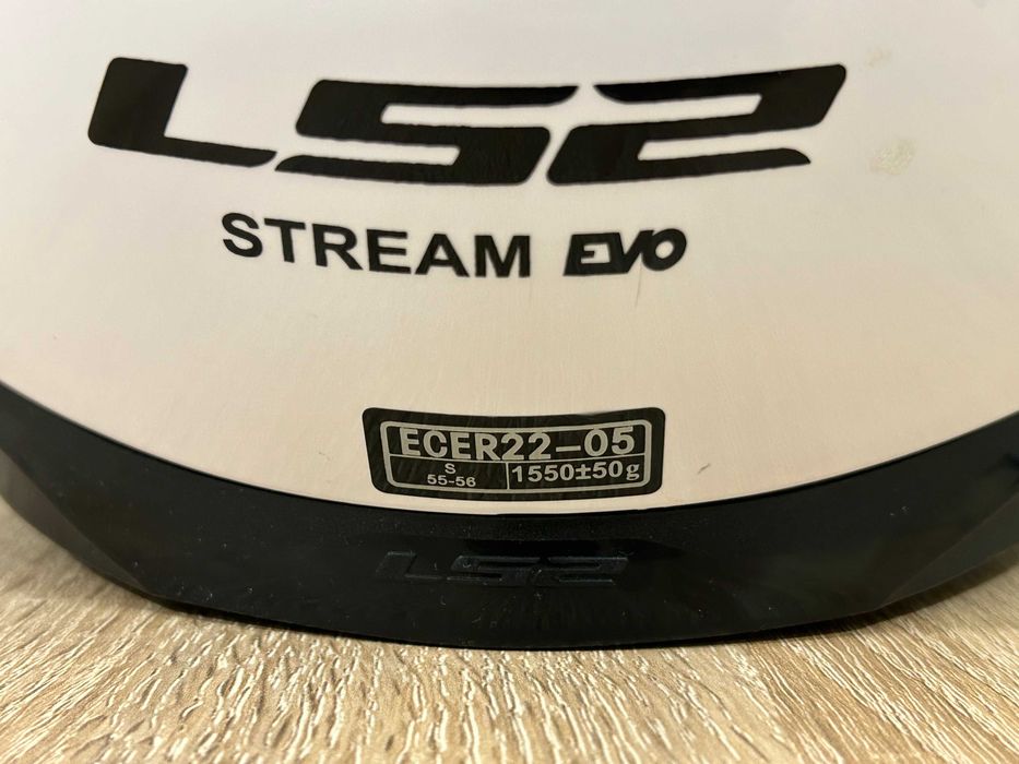 Kask motocyklowy LS2 Stream Evo ECER22-05, bezwypadkowy, rozmiar S