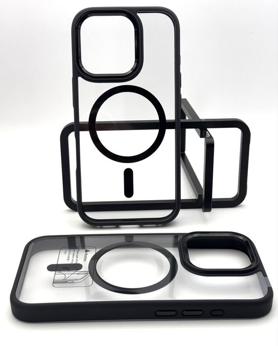 Чехол на IPhone 16 Pro Max Black MagSafe, 14 Pro Max Black, 13 Pro