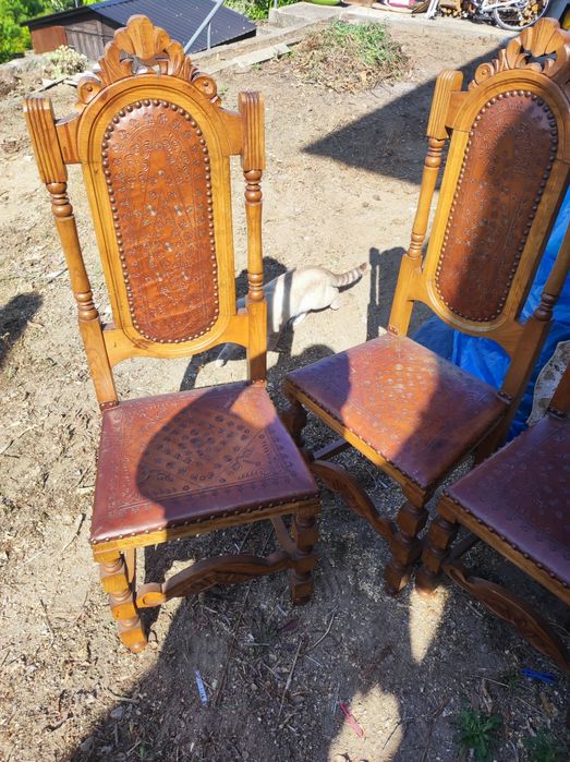 Conjunto de 8 cadeiras vintage
