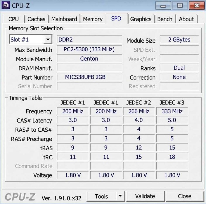 память DDR2-667 4GB (2+2 Gb) SO-DIMM для ноутбука