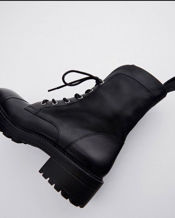 Кожані ботинки Zara: 1 200 грн. - Другие ботинки и полуботинки ...