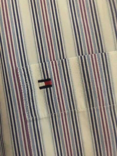 Camisa homem marca luxo Tommy Hilfiger, modelo desportivo