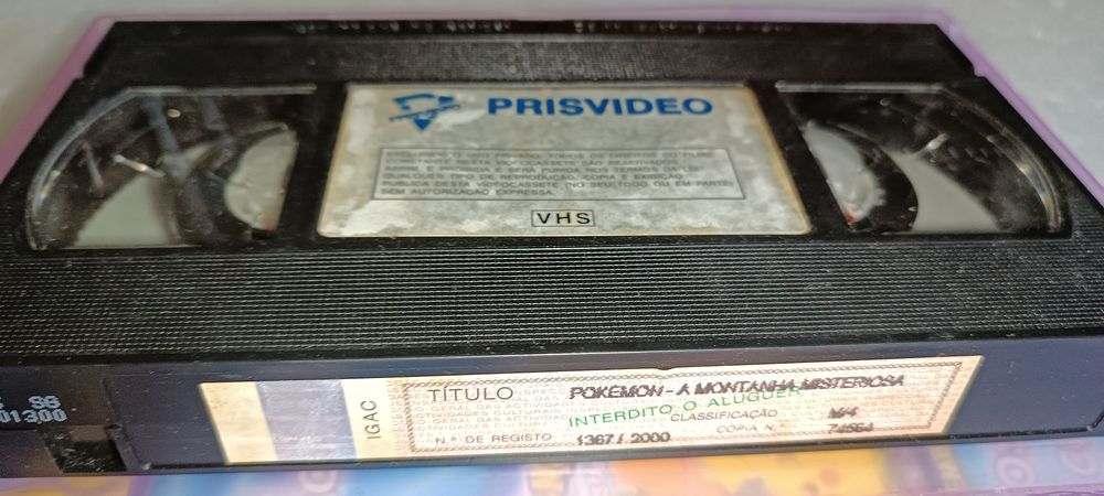 Pokémon 3 Antigas cassetes VHS 10 EUR unidade
