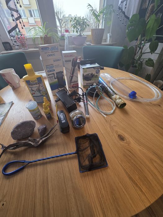 Akwarium panoramiczne z szafką 112l