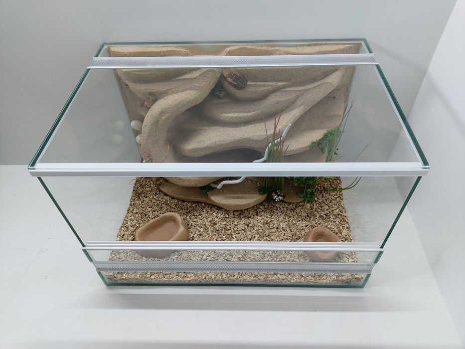 Terrarium pustynne dla gekona lamparciego agamy pytona TW15P AquaWaves