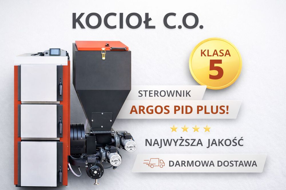 Piec na pellet TECHNIX PELL LUX 48 kW – nowoczesny, ekonomiczny kocioł od producenta. Wysoka jakość i oszczędność!