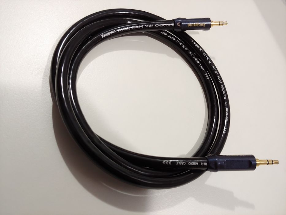 Przewód jack 3.5mm - jack 3.5mm Xangsane XS-1101Ag srebro