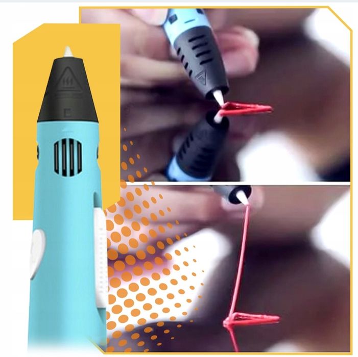 Mini drukarka długopis 3D MAGICZNY + FILAMENT 110 metrów