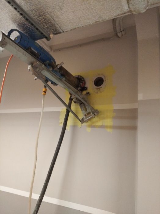 Сверление отверстий под вытяжку