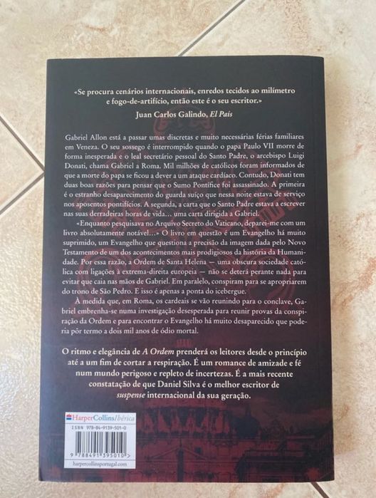 Livro “A ordem”-Daniel Silva