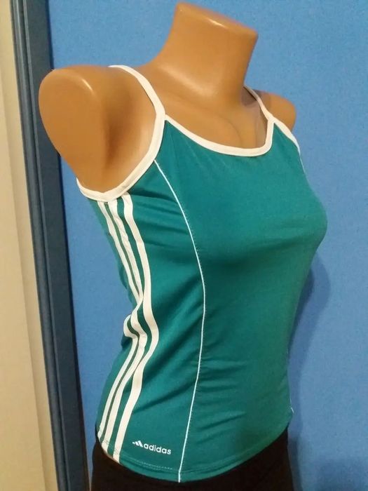 Спортивна жіноча майка Adidas бірюза р. 40,42,44,48