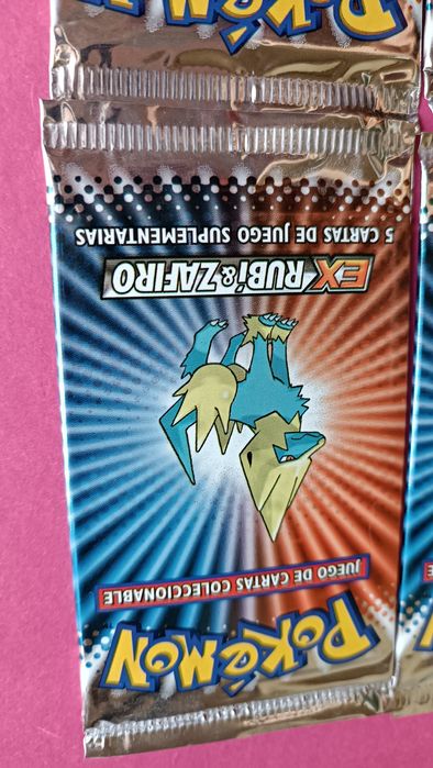 Pokémon Selados conjunto 4 boosters Ex Ruby & Sapphire Art Set 2004