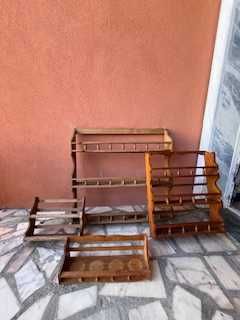 conjunto de varias entantes de madeira