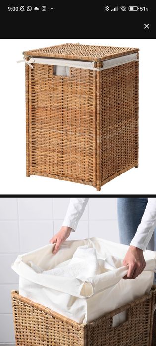 Cesto p/ roupa verga - IKEA BRANAS