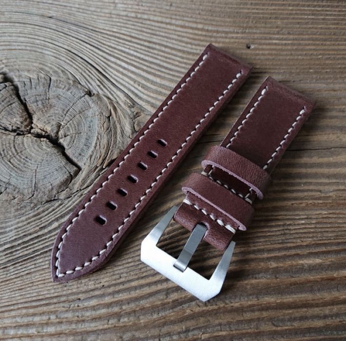 Pasek do zegarka 23 mm handmade skóra naturalna ręcznie robiony