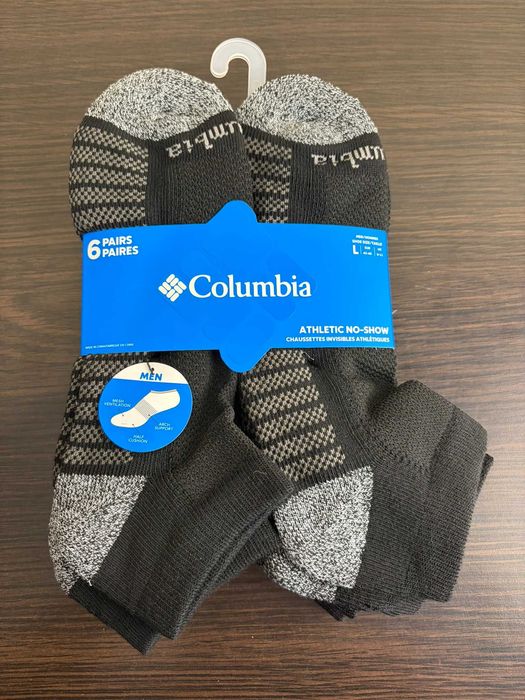 Skarpety Columbia Athletics No-Show Shocks - 6pack - czarne