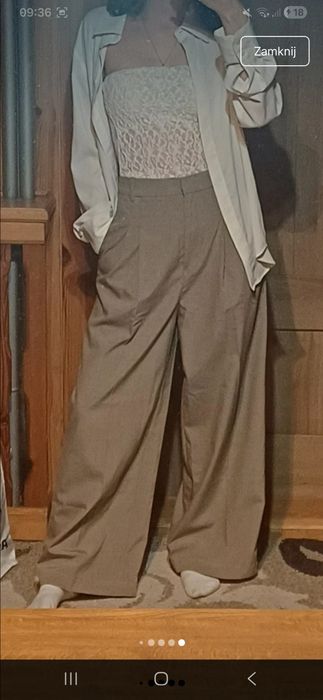 Skracane spodnie h&m