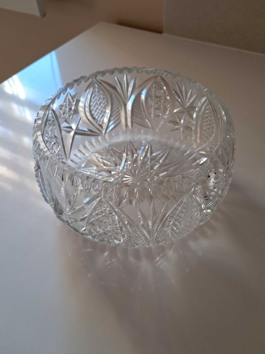 Kryształowa misa z PRL