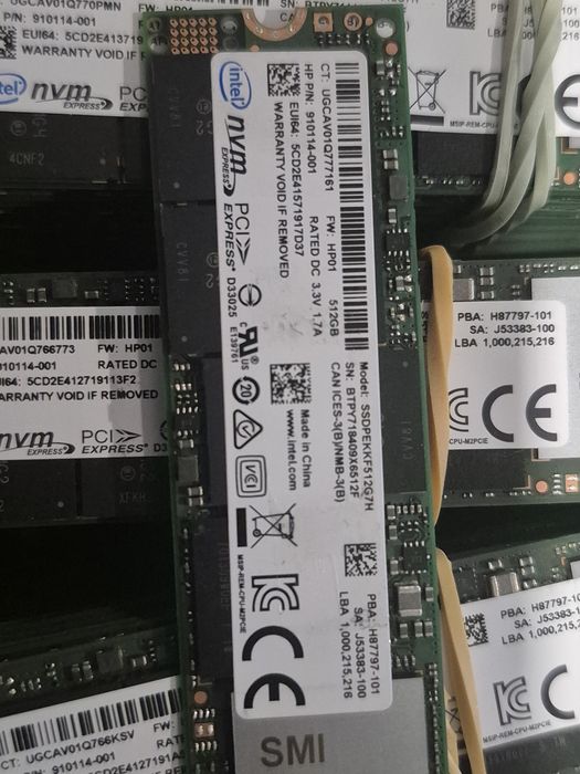 Dysk SSD M2 Nvme 512GB firmy INTEL  (3)