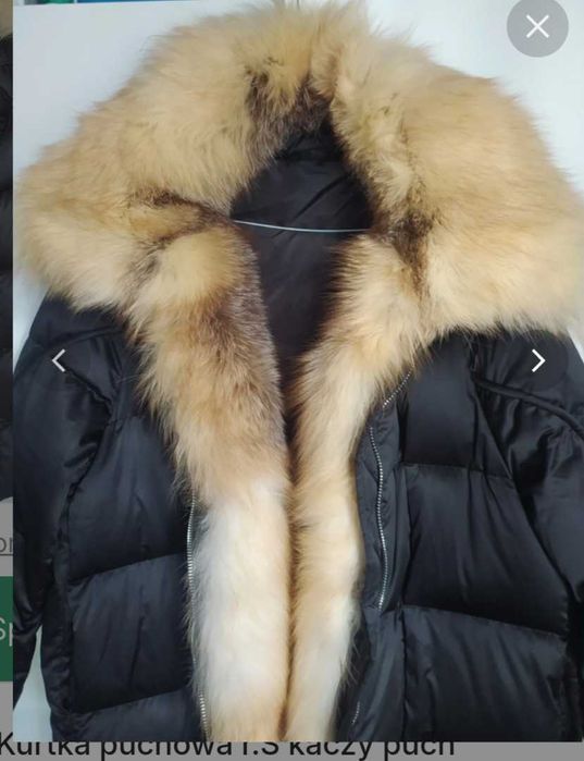 Kurtka puchowa lis rozmiar S