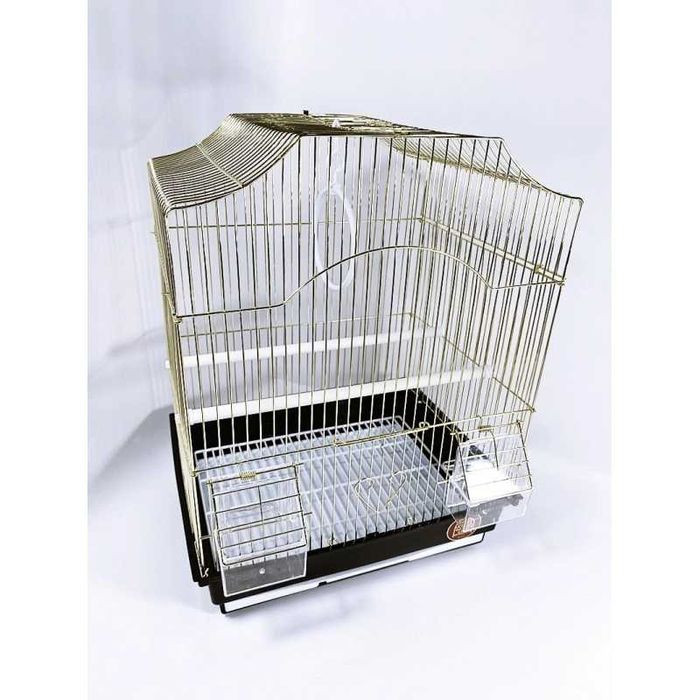 Необычная клетка для птиц AV412.Золот.покрытие,хороший размер.35х28х46
