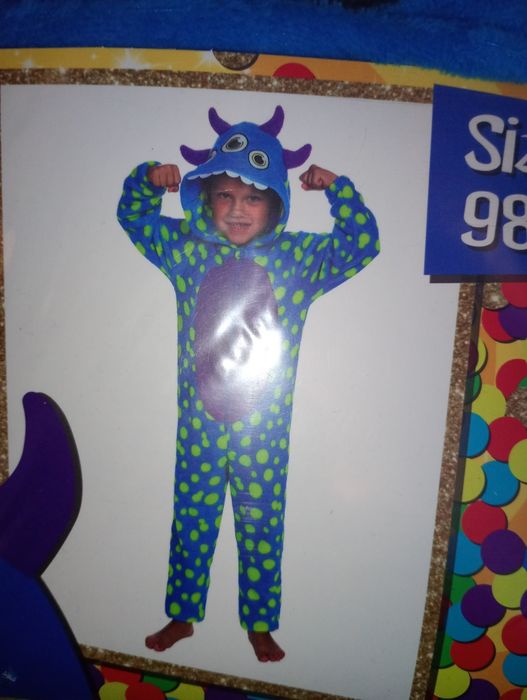 Nowe onesie kostium karnawałowy, piżamka 98/104 cm