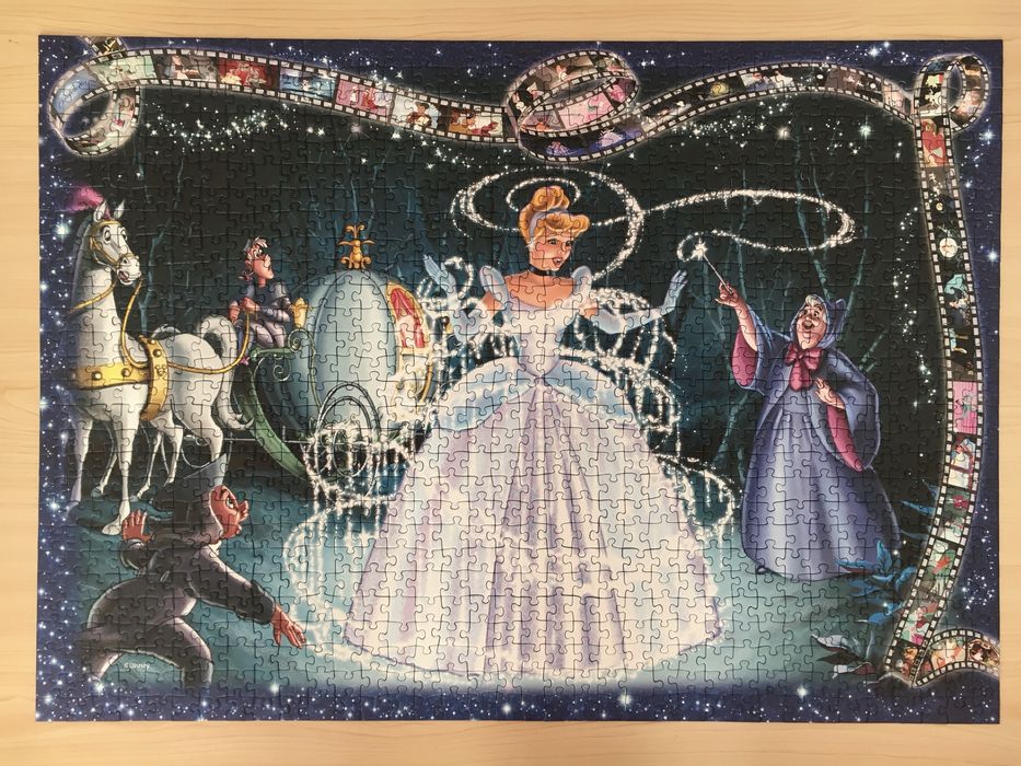Puzzle Kopciuszek Disney Ravensburger 1000 elementów