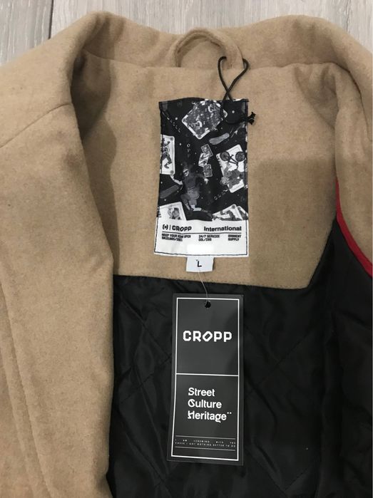 Чоловіче пальто Cropp бежеве з бірками