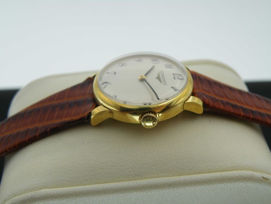Longines Złocony Manualny Piękna Damka
