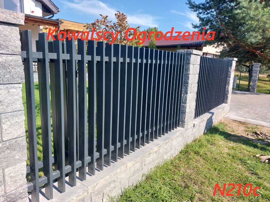 Ogrodzenia frontowe Grzebieniowe Palisadowe Żaluzjowe na Wymiar Montaż