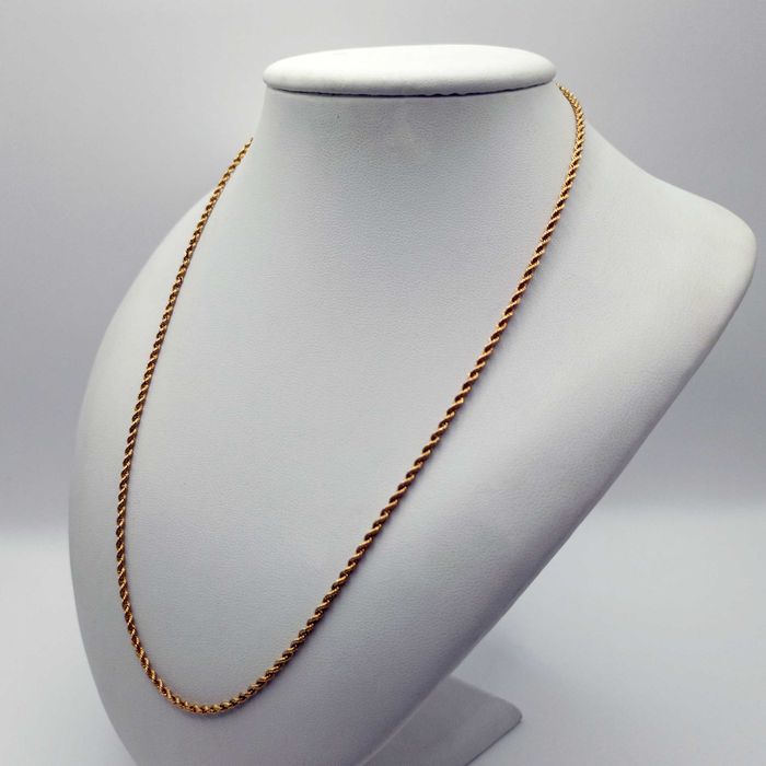 Złoty łańcuch - Łańcuszek Kordel ze Złota 585, 9,43g. 50cm.