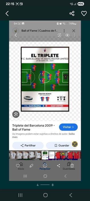 Camisola do  famoso triplete do barcelona  e toda assinada   2009