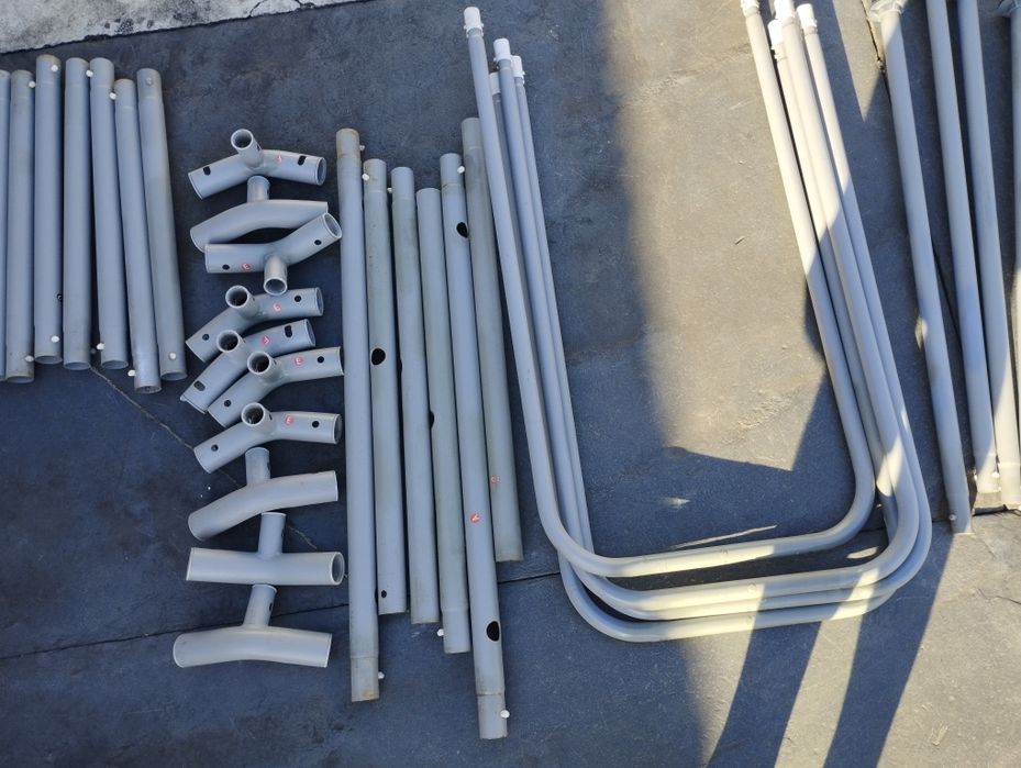 Tubos/ferros de piscina oval tubular 4,27x2,50x1,00m
