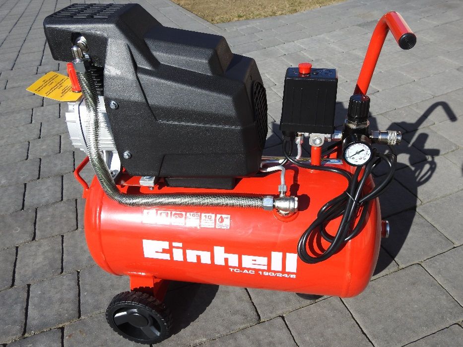 Kompresor olejowy Einhell 24 litry 8 bar, 165l na min. nowy
