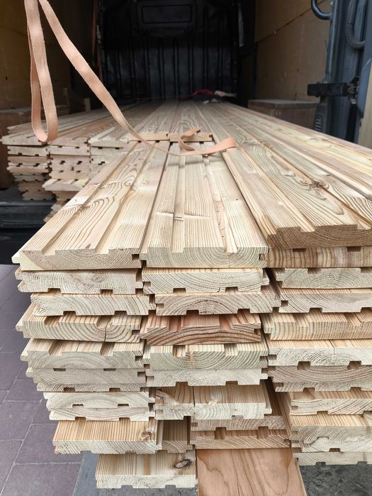 Boazeria. Producent. Imitacja bala Deska elewacyjna, Tarasowa modrzew