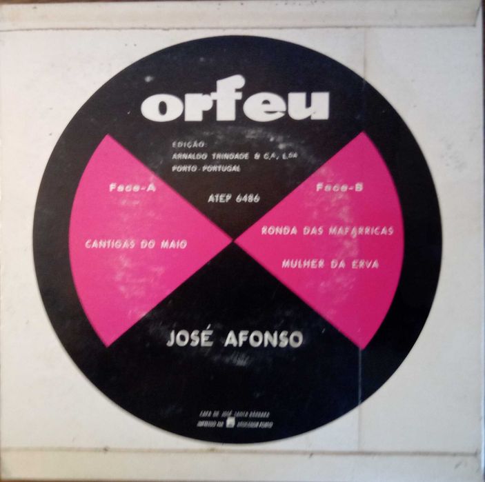 José Afonso	- - - - -		Cantigas do Maio	- - - - -	EP
