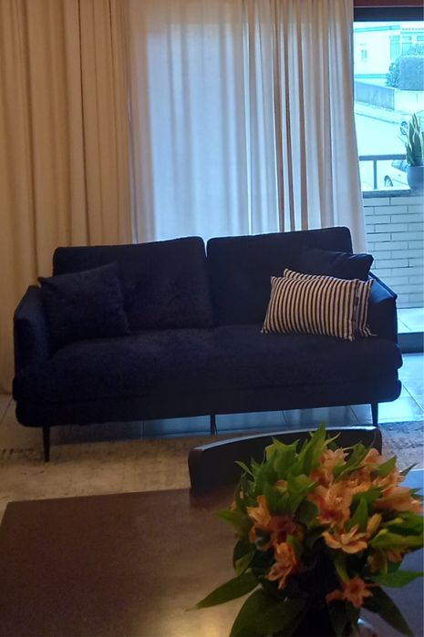 Sofa 2 lugares Azul Marinho
