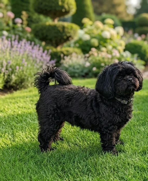Shihtzu czarny  piesek