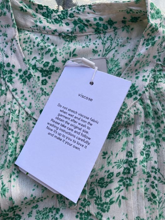 Przepiękna bluzka z wiskozy, marka ICHI, rozmiar S, nowa z metką