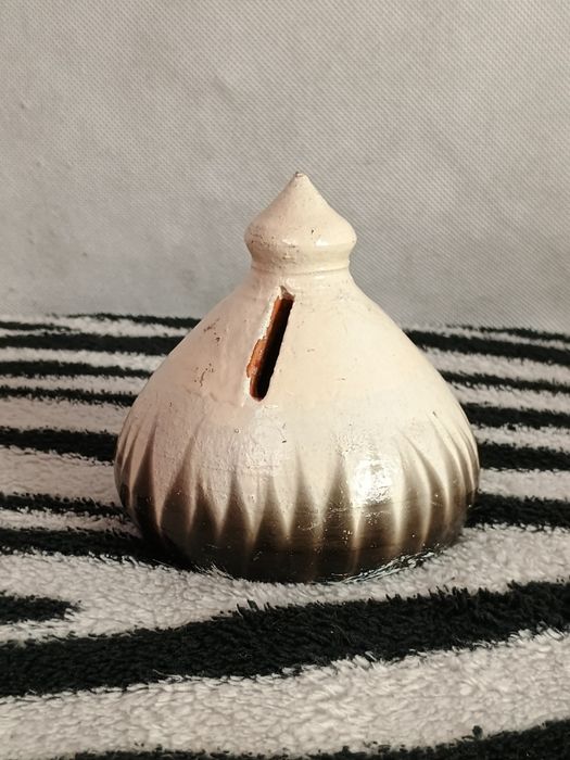 Skarbonka Ceramiczna Retro Boho | Glina | Vintage