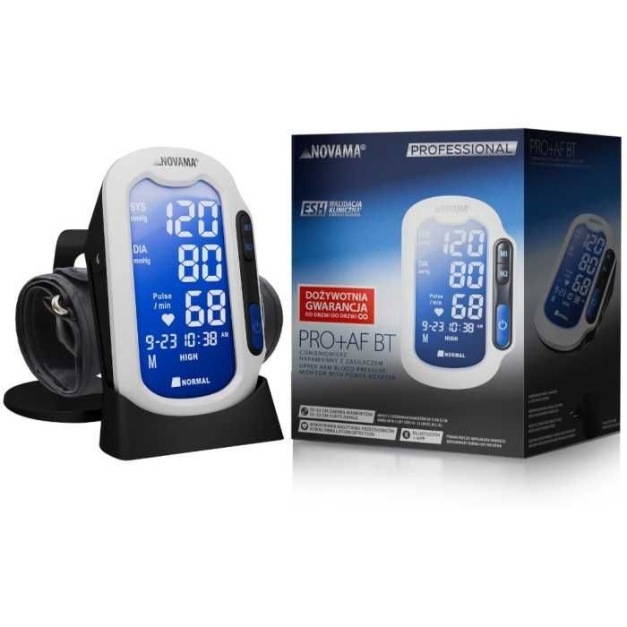 Ciśnieniomierz naramienny z zasilaczem i bluetooth NOVAMA PRO+AF BT