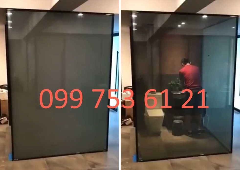 Умная пленка Smart film - затемняющая пленка для ванной, офиса, авто