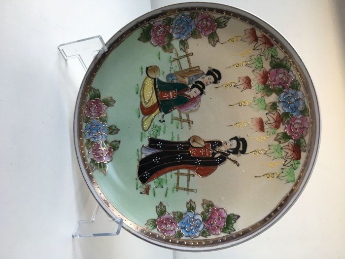 Prato japonês, Meiji cloisonné, Sec. XX