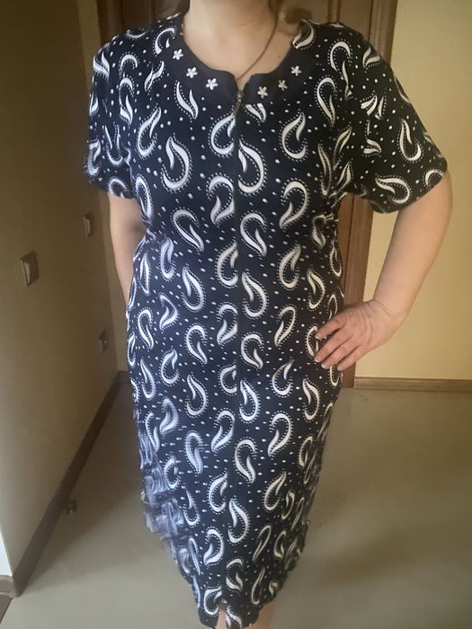 Трикотажний жіночий халат 54 56 58 60 62