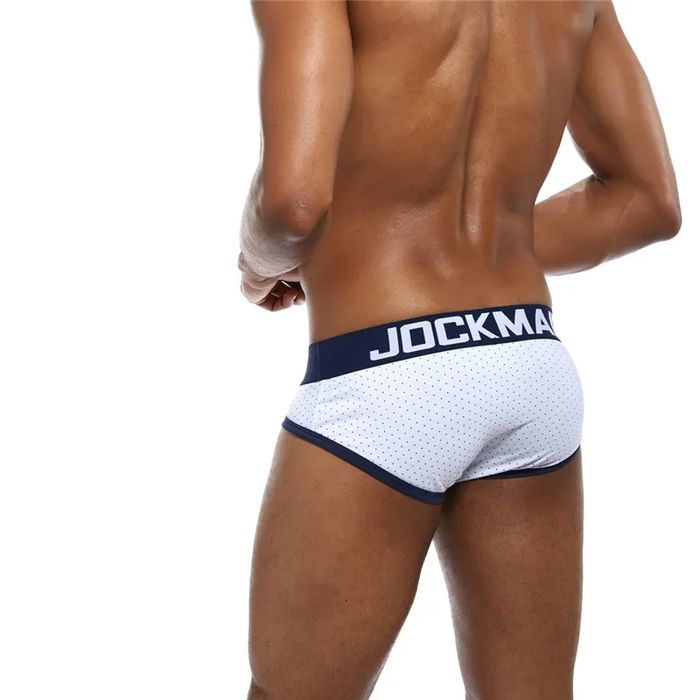 Męskie bawełniane slipy JOCKMAIL w kropki - L