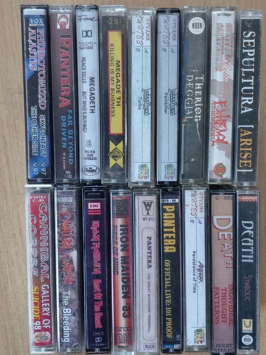 аудіо касети  с записами   рок
