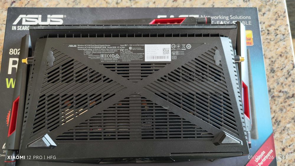 Router AiMesh Asus RT-AC88U AC3100 Wi-Fi 7 802.11ac Dual-Band