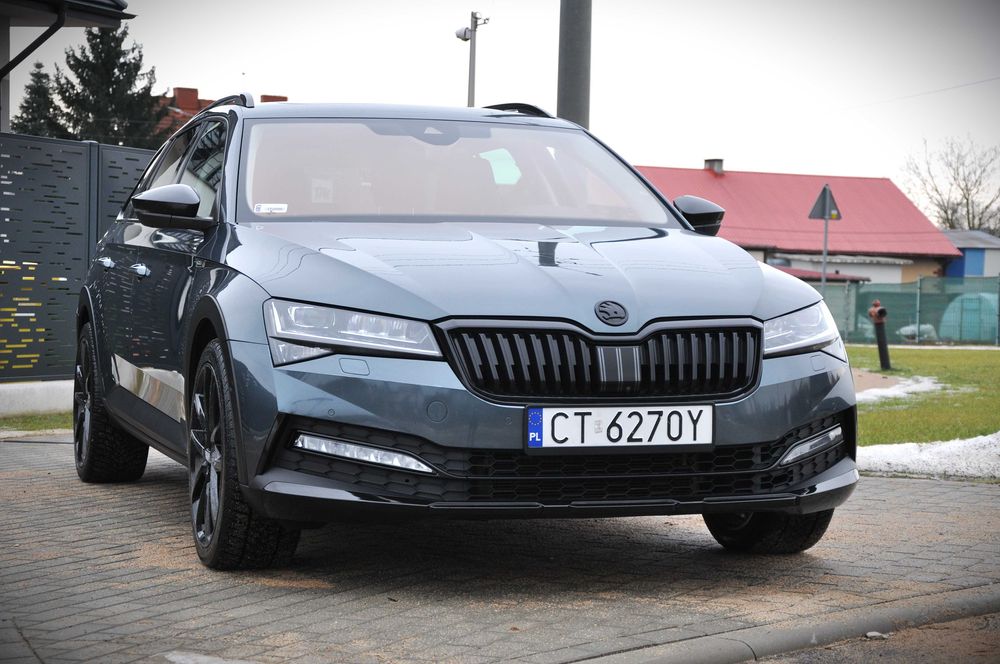 Skoda Superb SCOUT 4x4 280/315 KM FULL OPCJA Hak WEBASTO Salon Polska